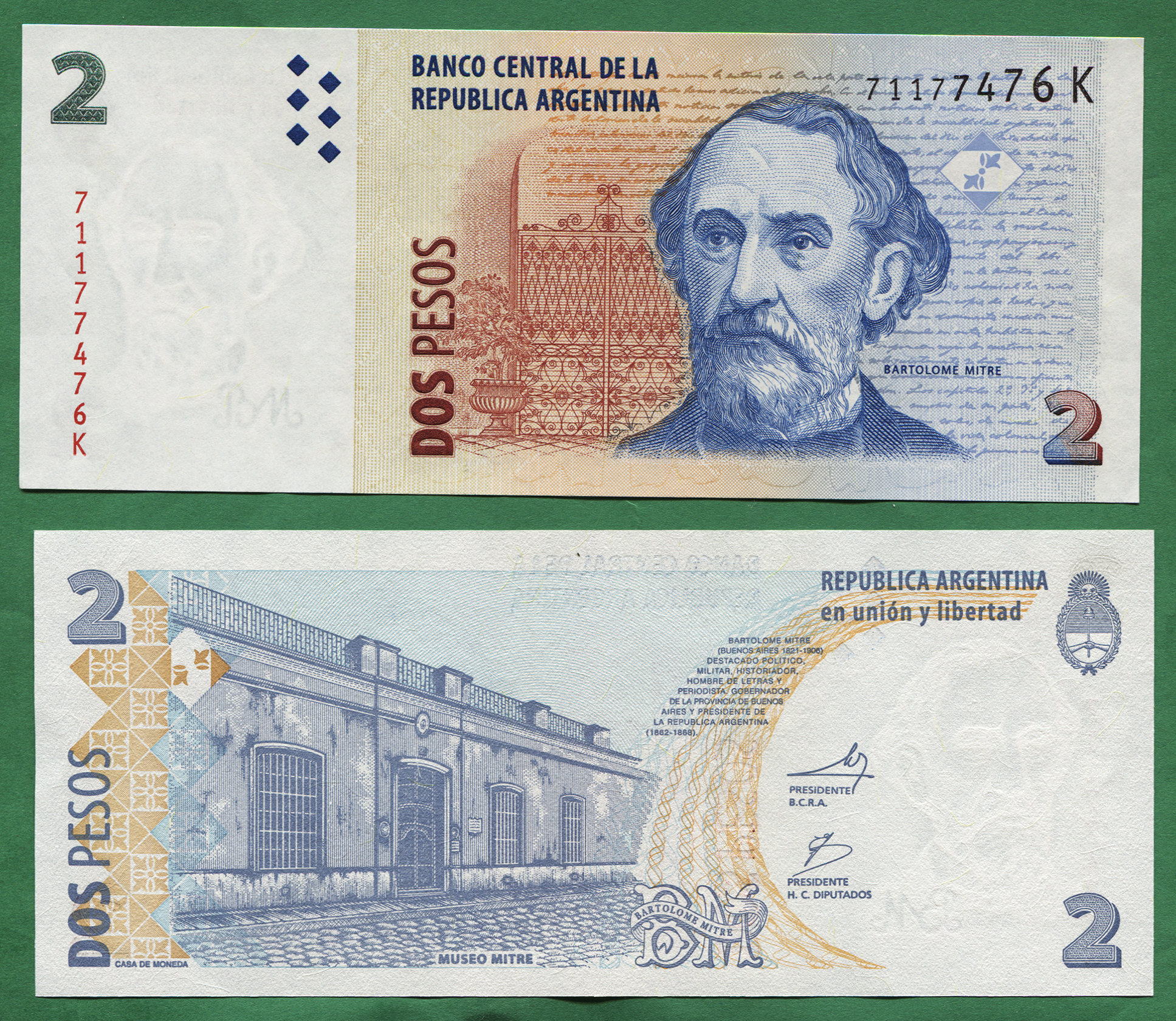 2 pesos